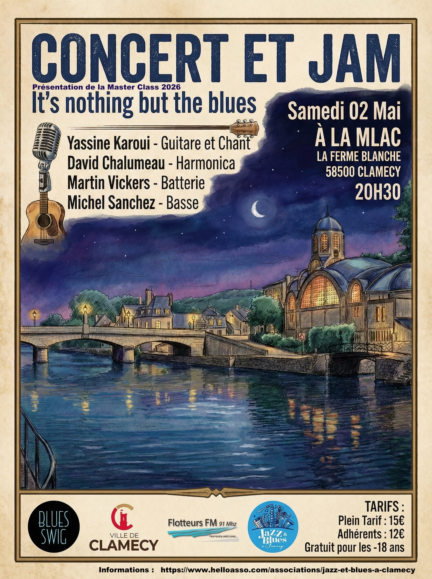 Concert du groupe Blueswig le 02/05/2026